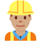Construction Worker - Medium emoji on Twitter